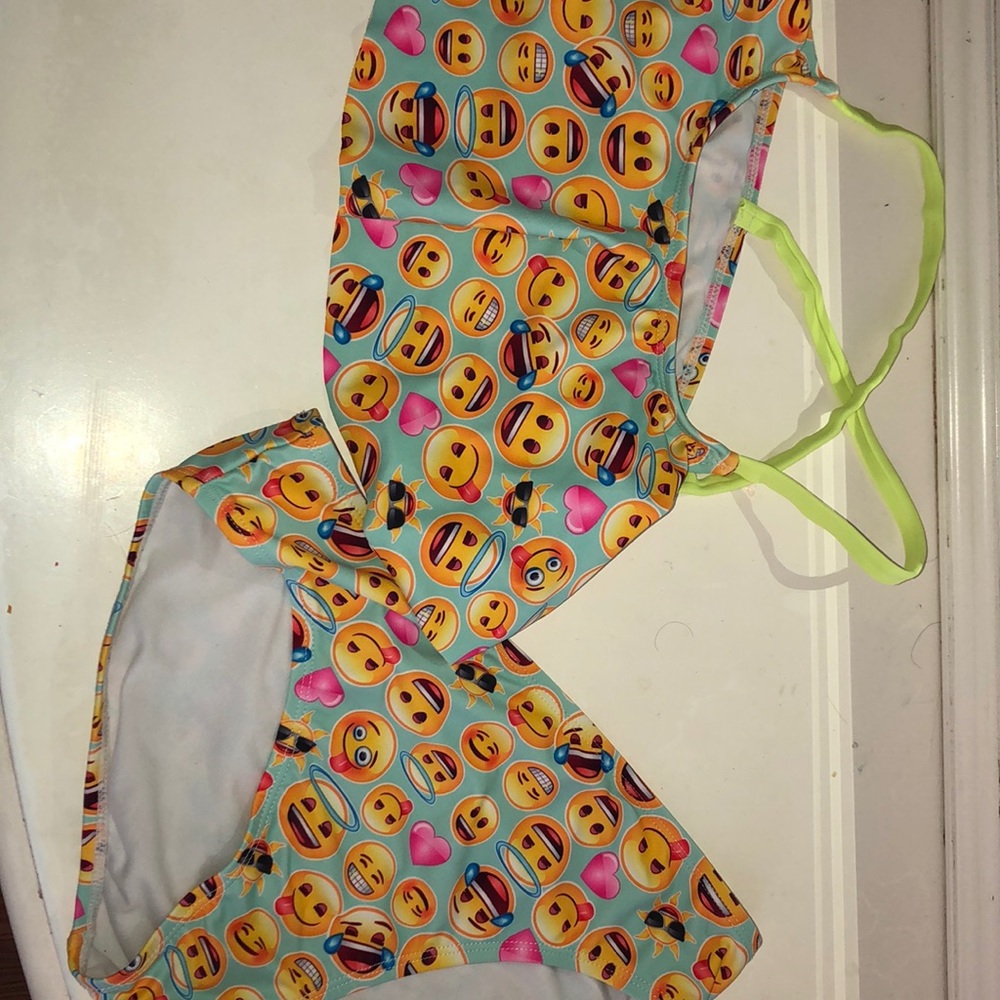 Emoji Two Piece Bathing Suit